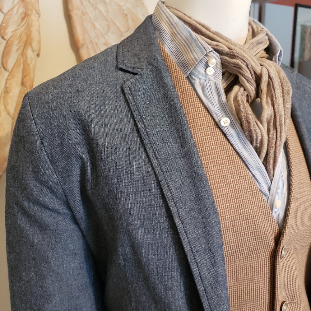 BANANA REPUBLIC MENS IRISH LIENEN SHIRT - Picture 5 of 5